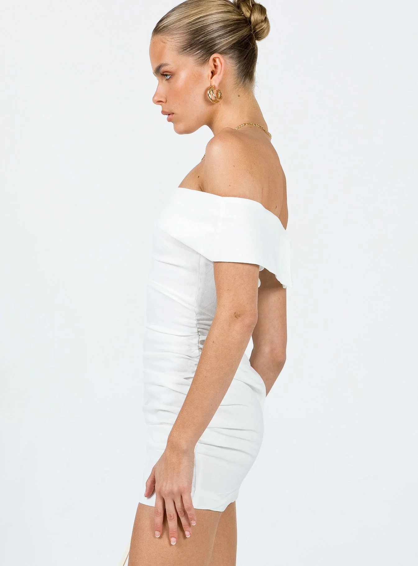 Marcia Mini Dress White - Image 4