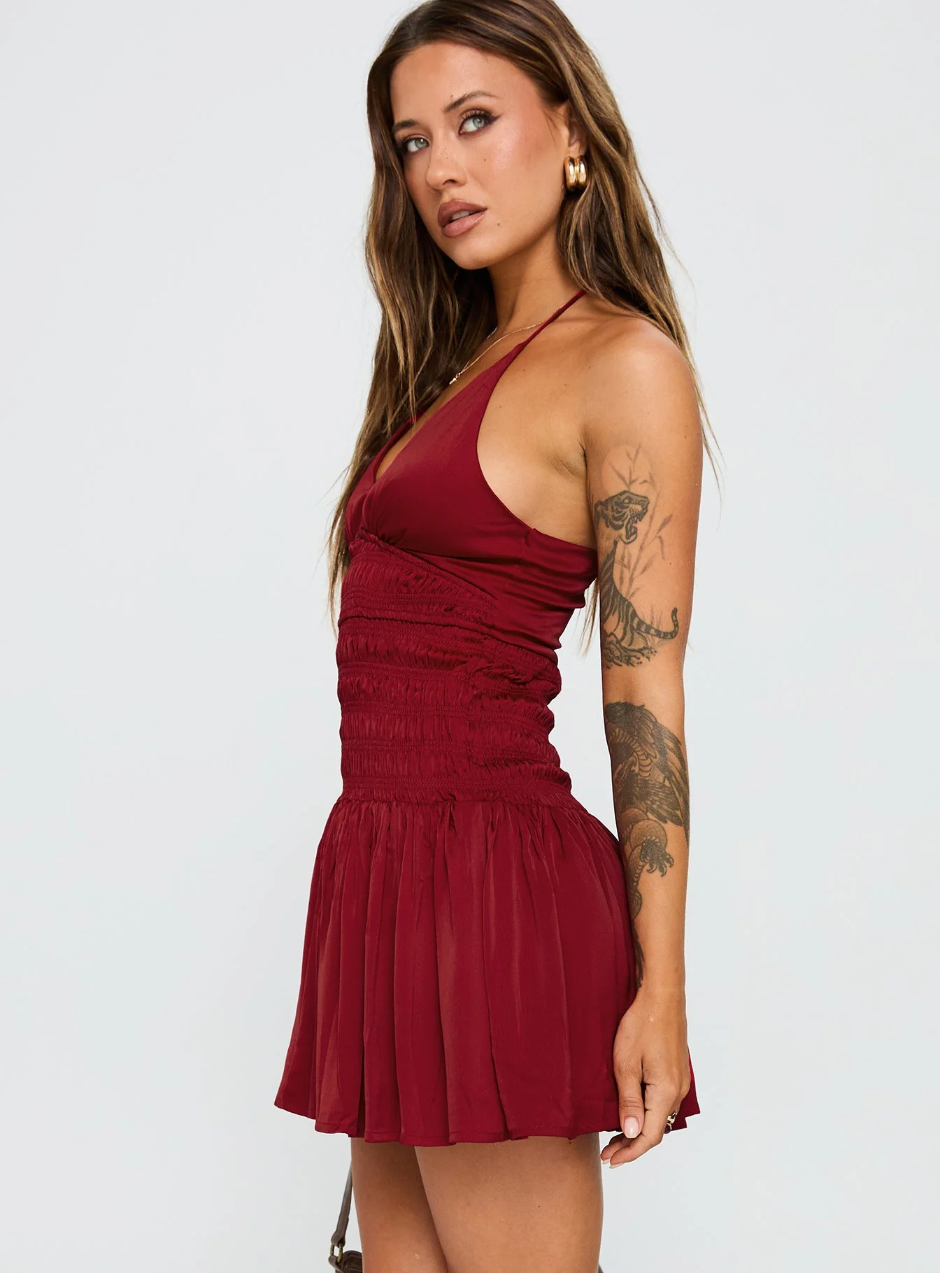 Mariachi Mini Dress Red - Image 3