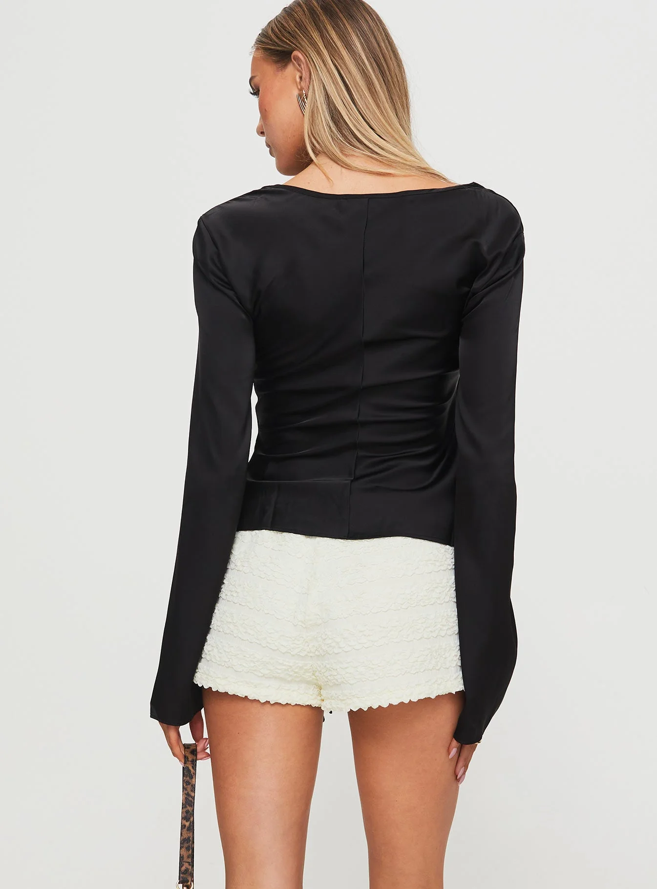 Mariah Long Sleeve Top Black - Image 5