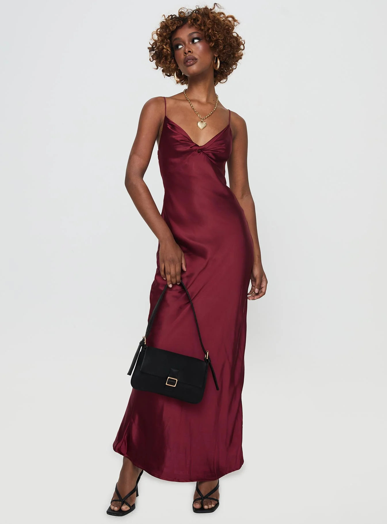 Marilyn Maxi Dress Wine - Image 4