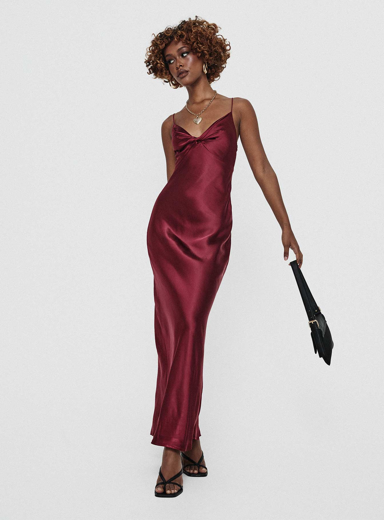 Marilyn Maxi Dress Wine - Image 9