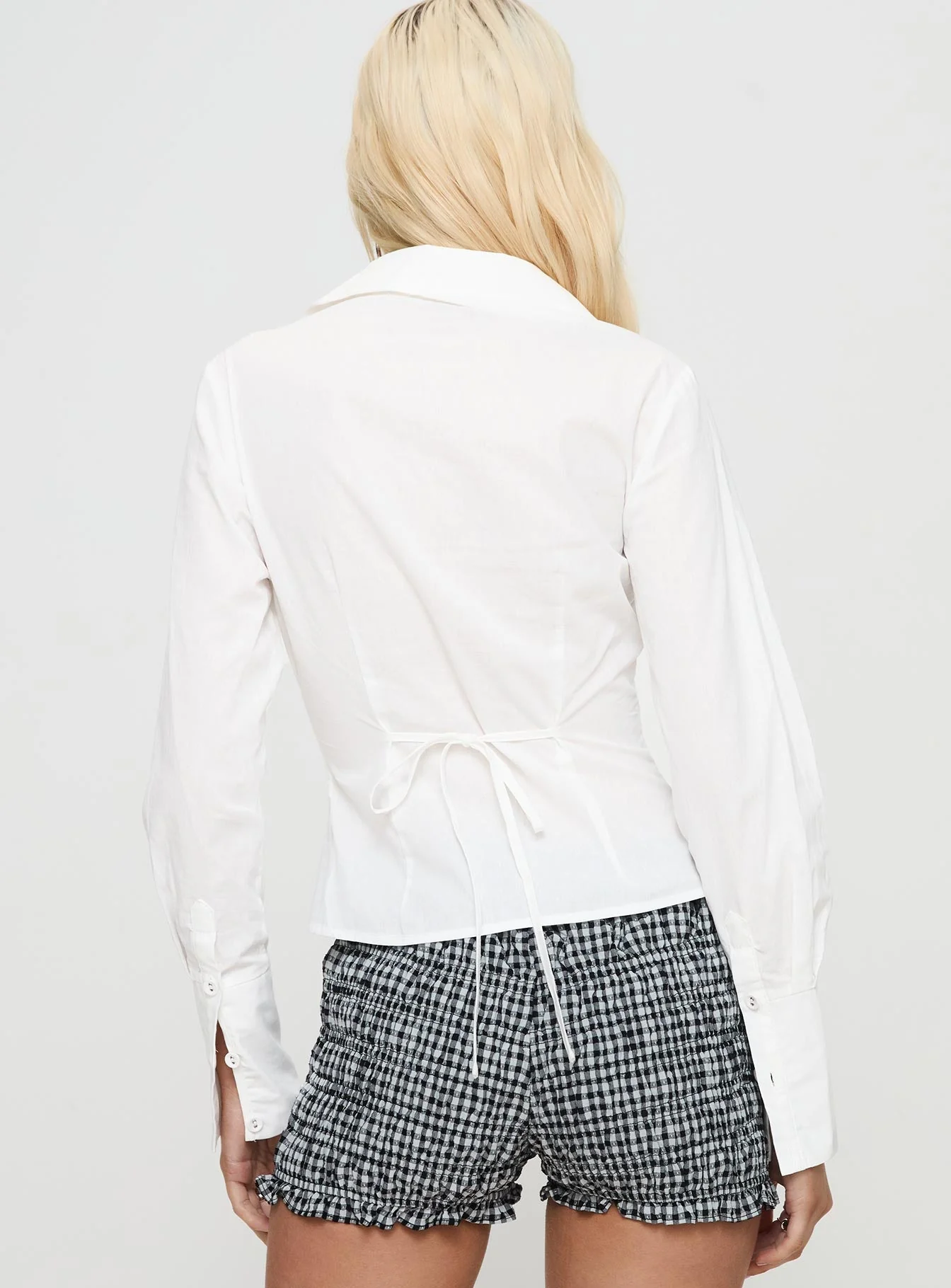 Marlaine Long Sleeve Top White - Image 5