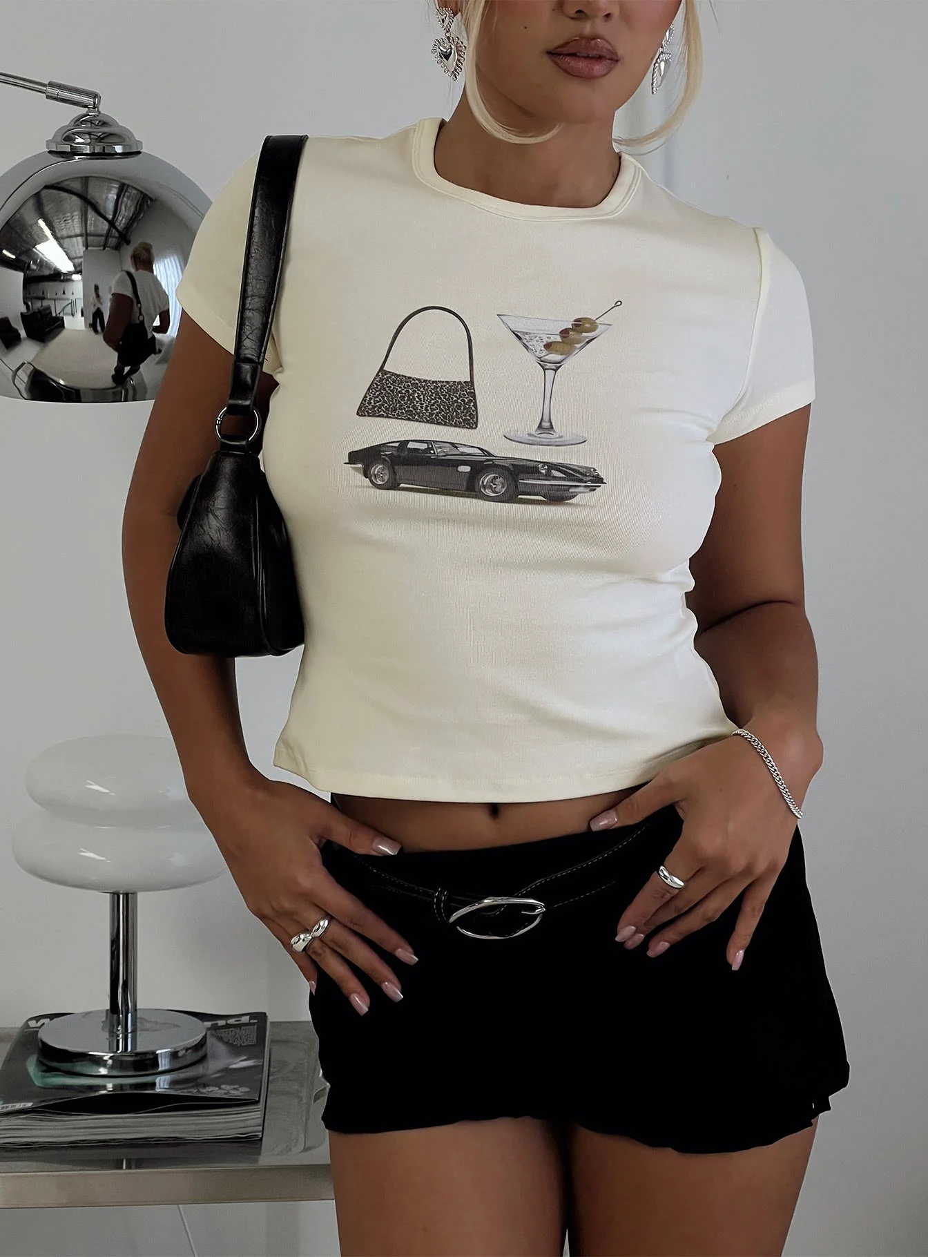 Marseille Manners Graphic Top Cream - Image 8
