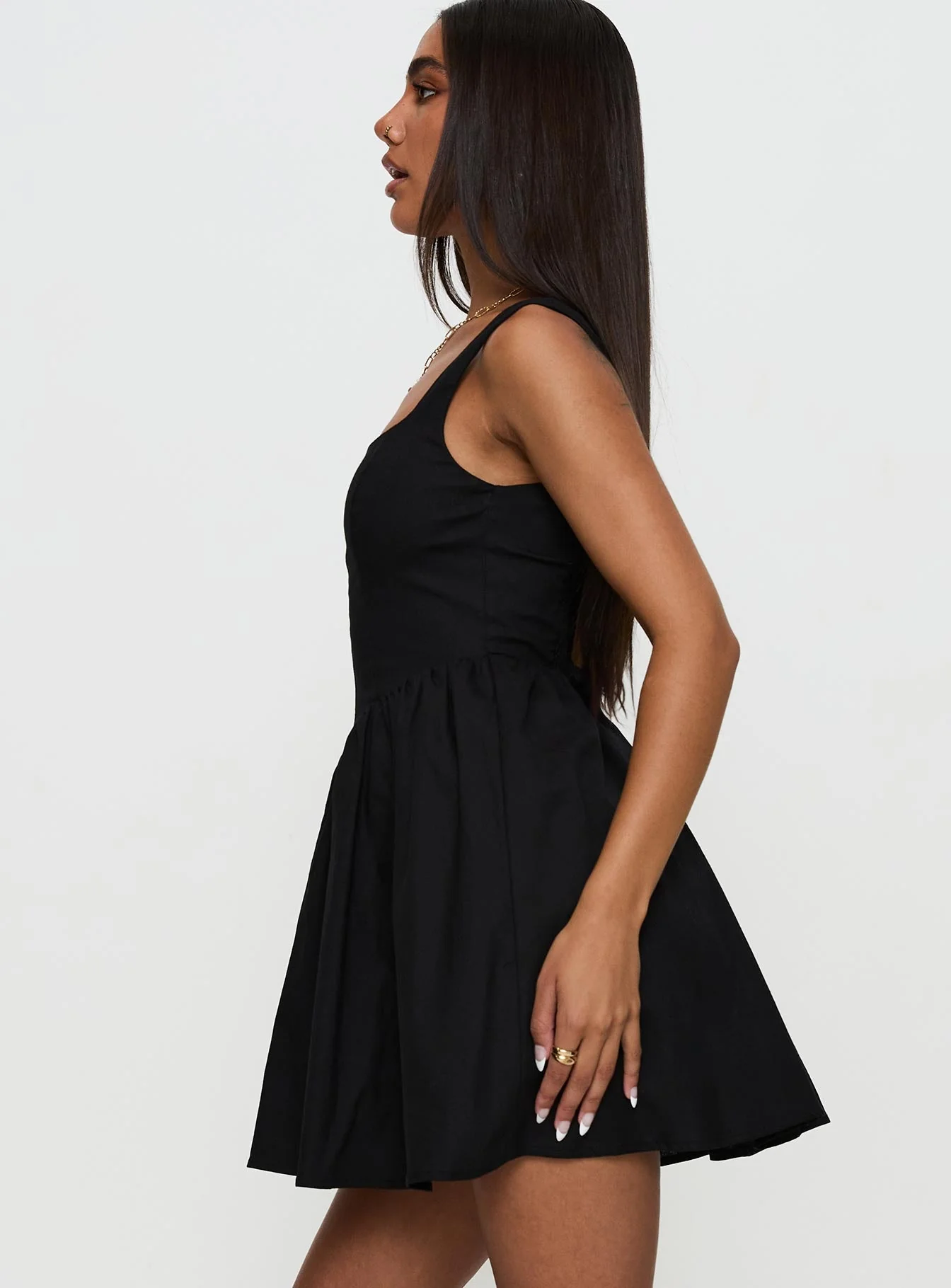 Martie Mini Dress Black - Image 4