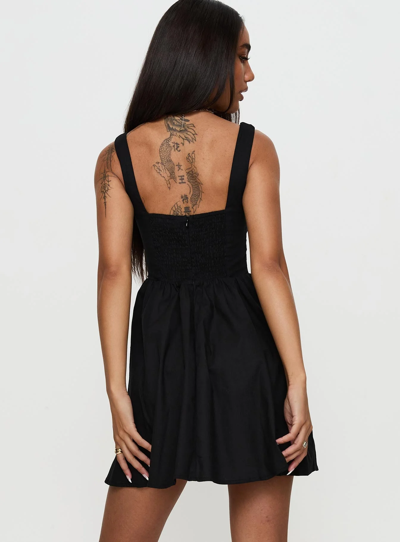 Martie Mini Dress Black - Image 5