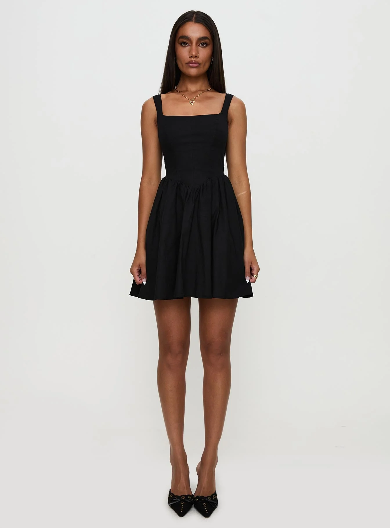 Martie Mini Dress Black - Image 7