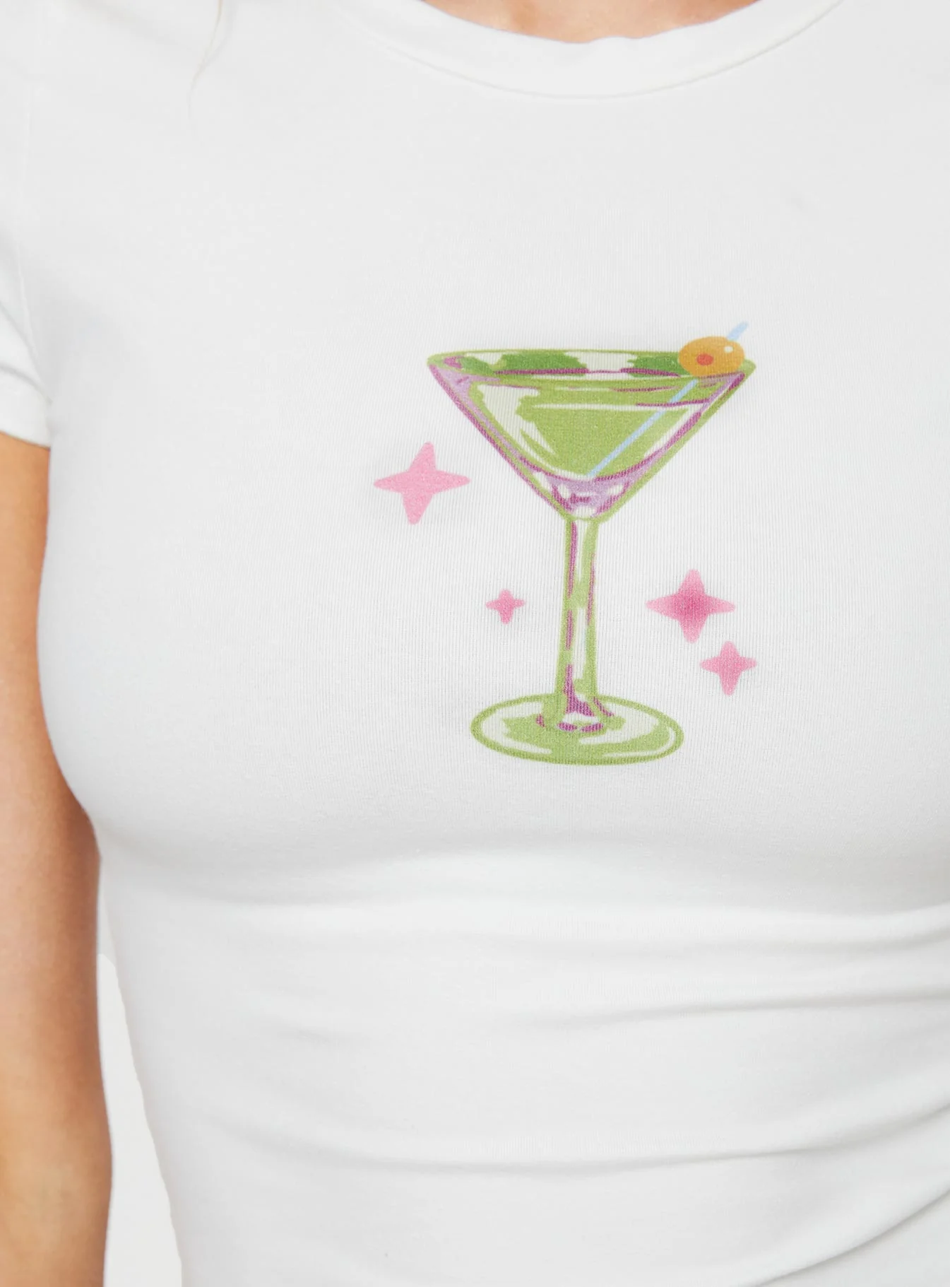 Martini Time Tee White - Image 6