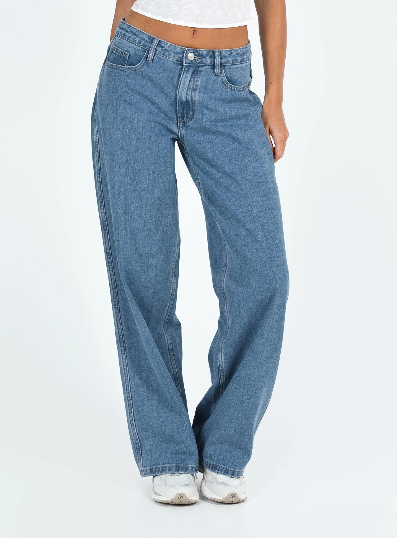 Maryanne Mid Rise Relaxed Jeans Mid Wash Denim - Image 2