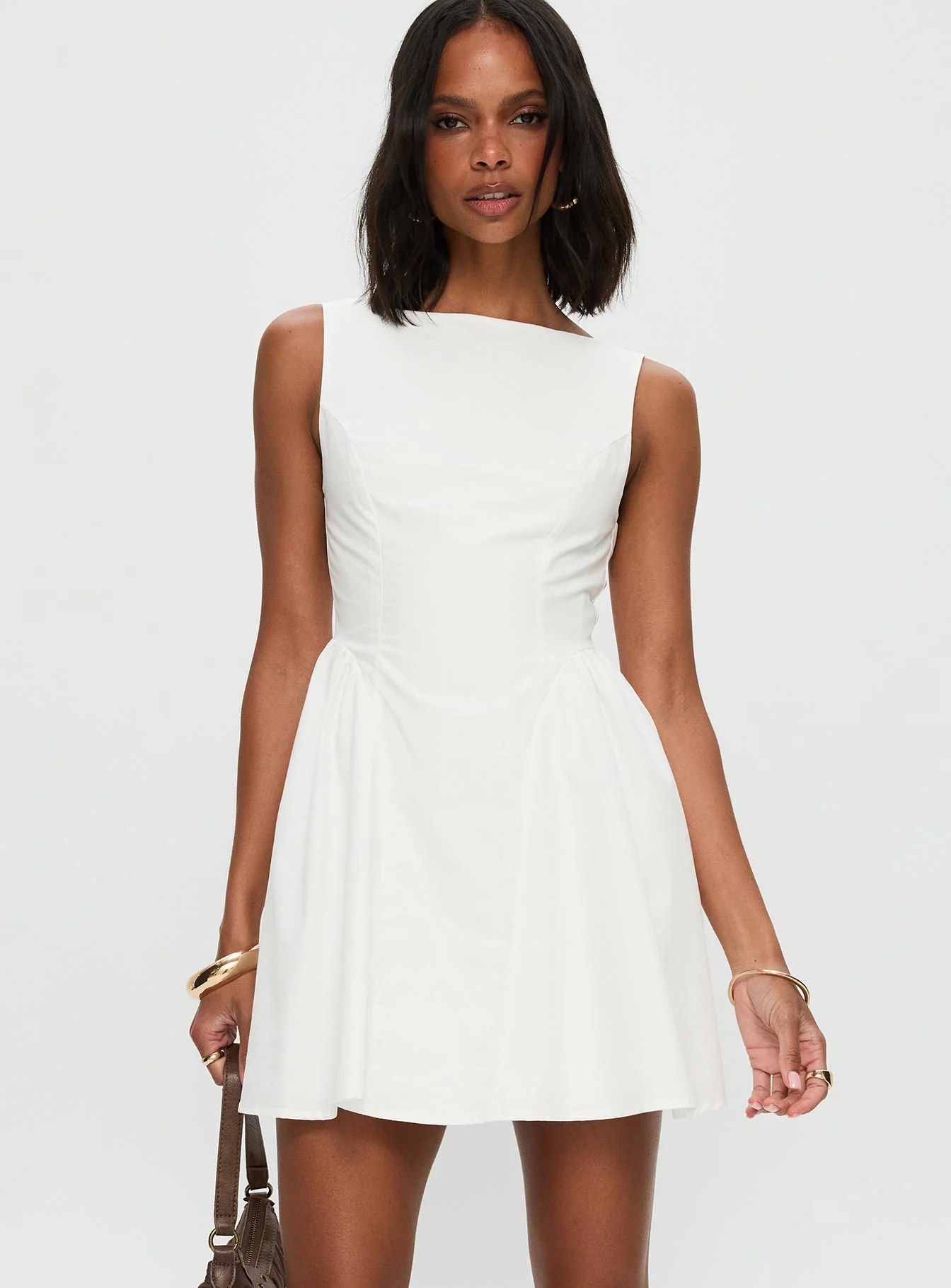 Maryvonne Mini Dress White - Image 2