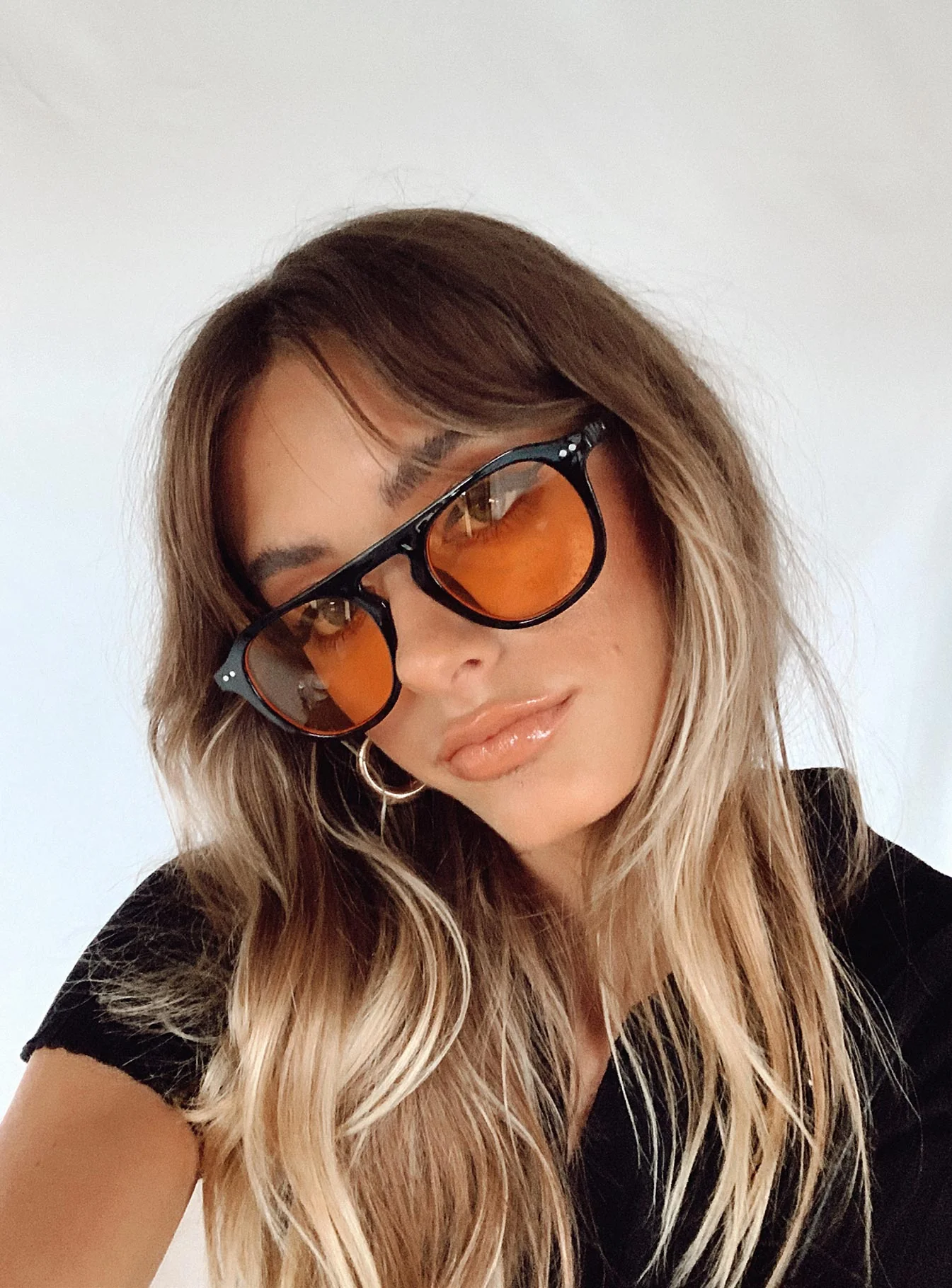 Matilda Sunglasses Black / Orange - Image 8