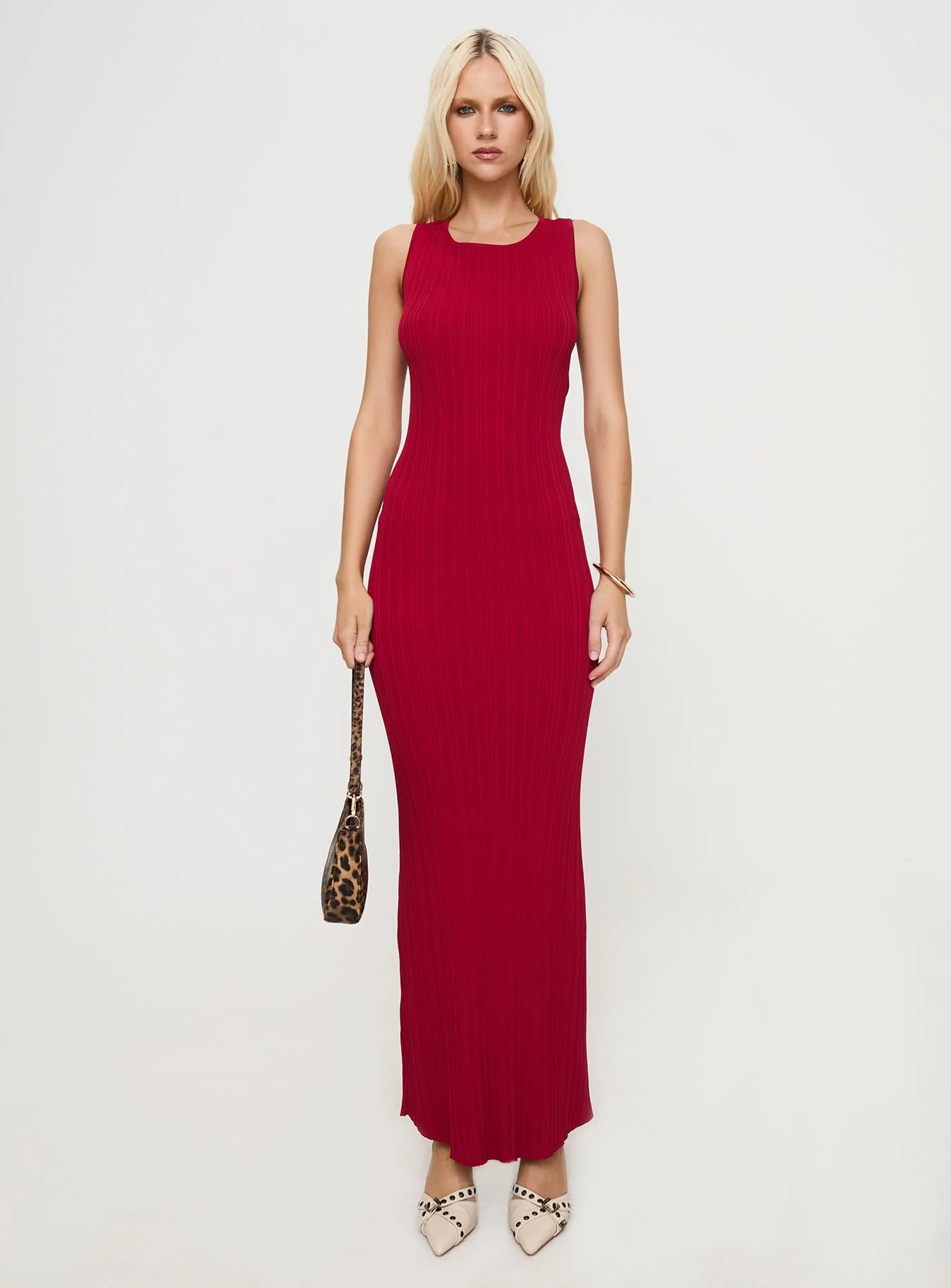 Mayok Maxi Dress Burgundy - Image 7