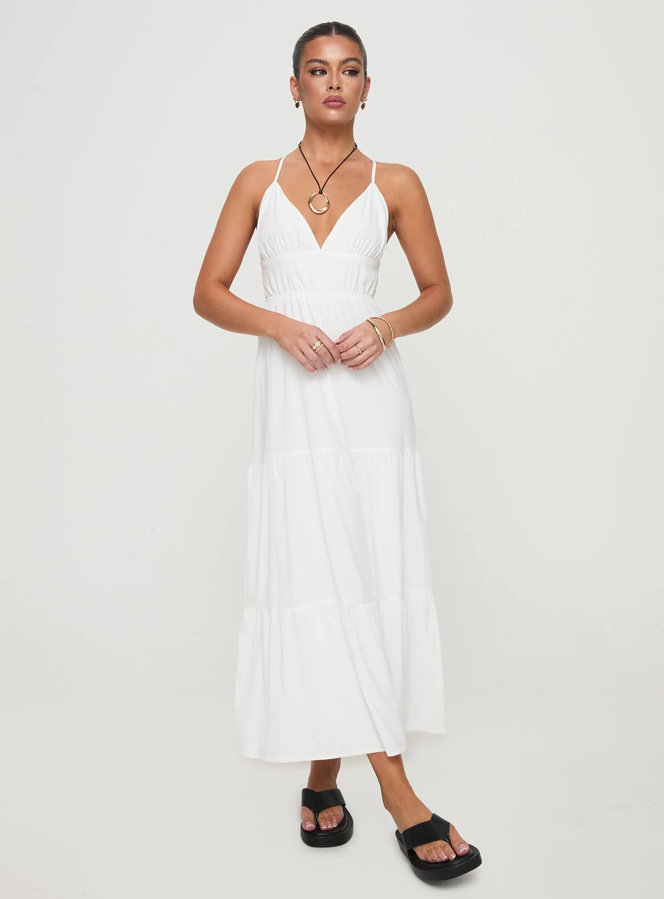 Mckew Maxi Dress White - Image 3