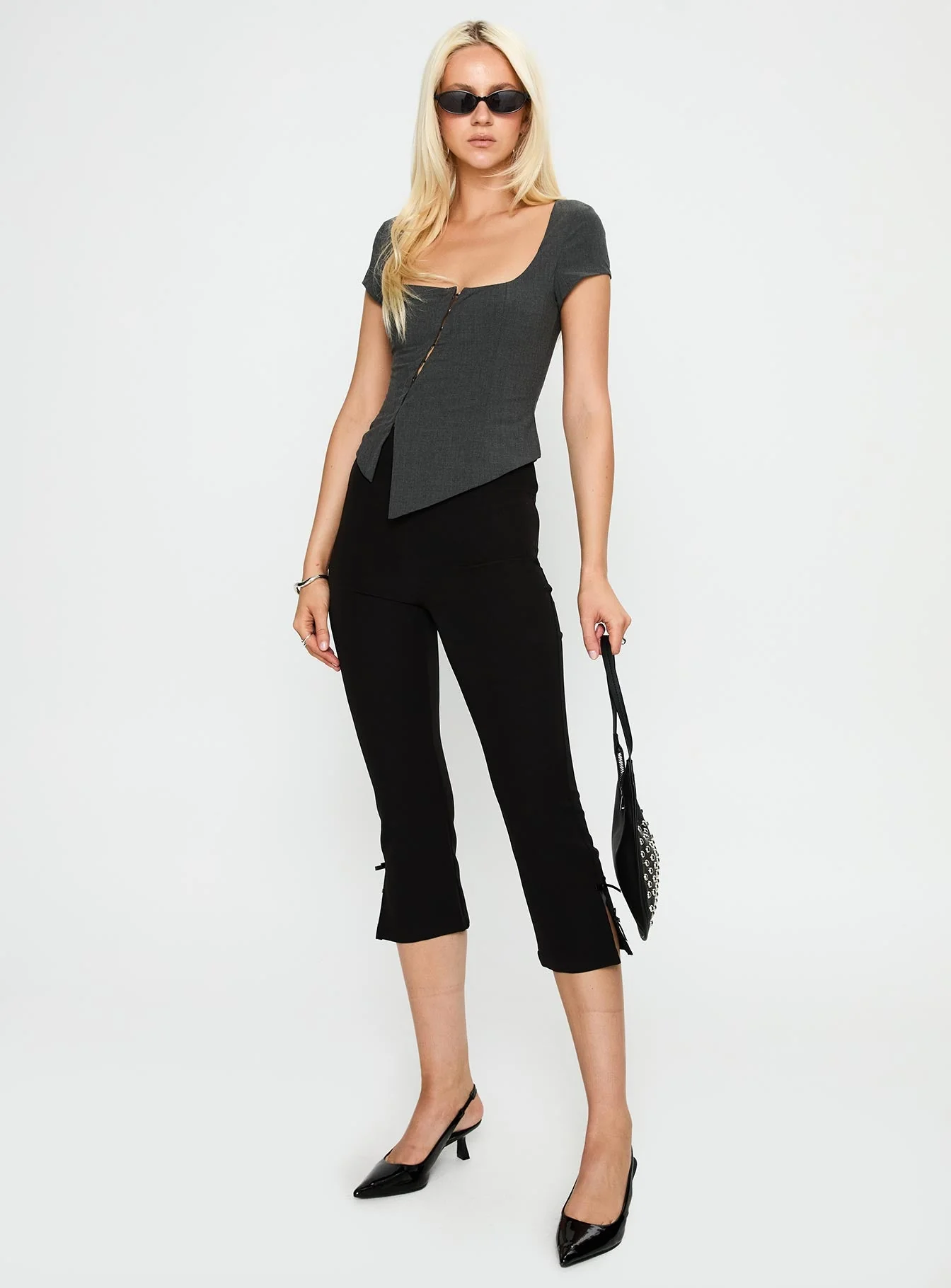 Memory Bliss Asymmetrical Top Grey - Image 3
