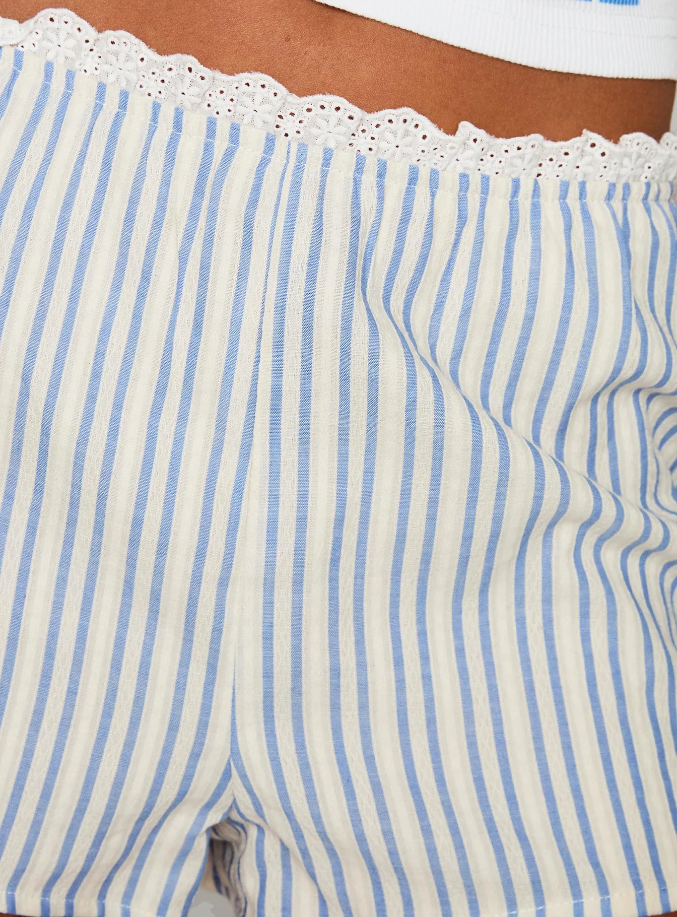 Merrilaine Micro Shorts Blue / White Stripe - Image 6