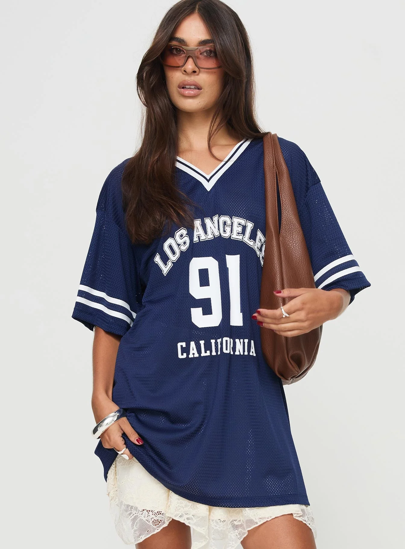 Michail Jersey Dress Navy - Image 2