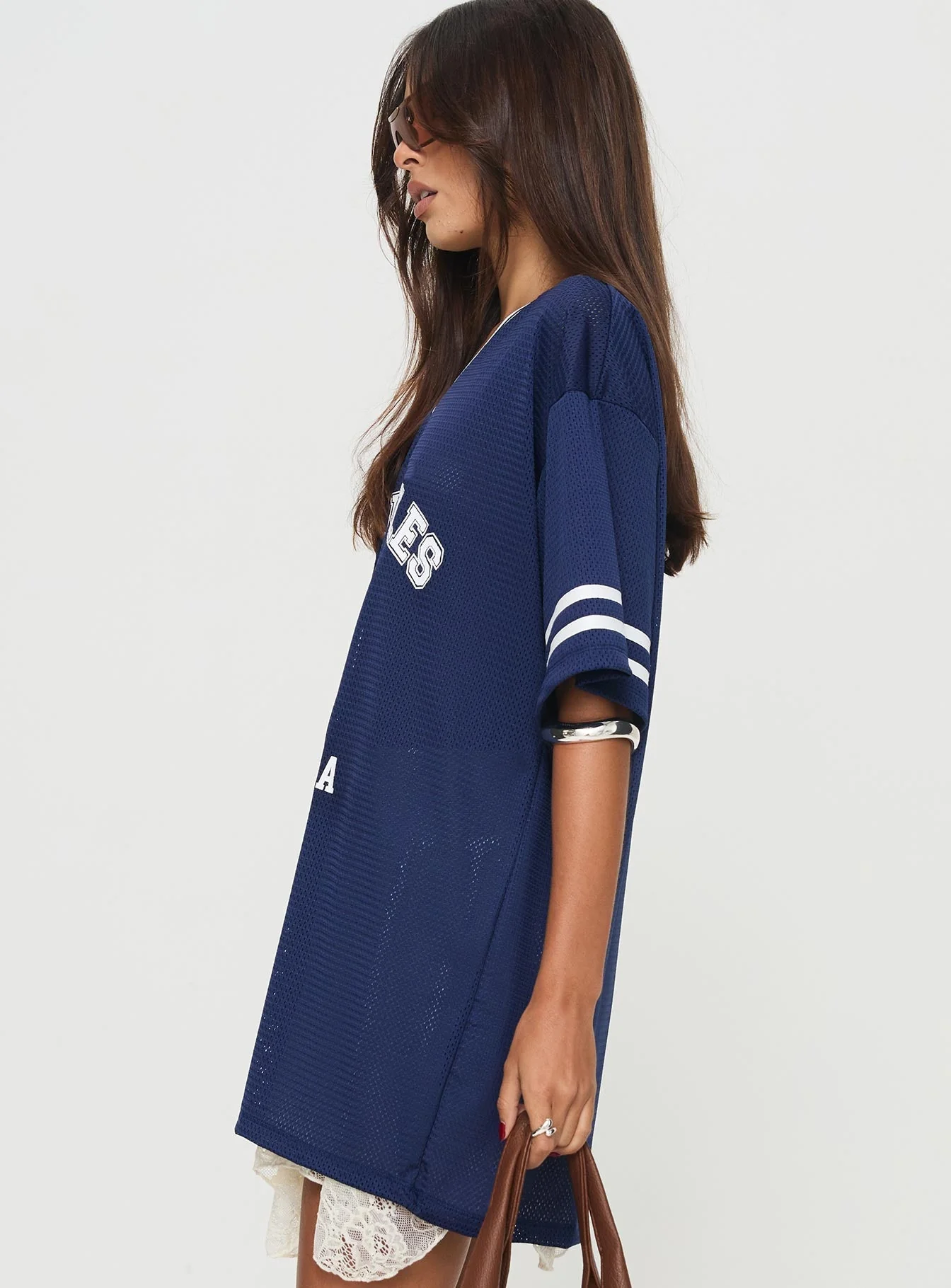 Michail Jersey Dress Navy - Image 4