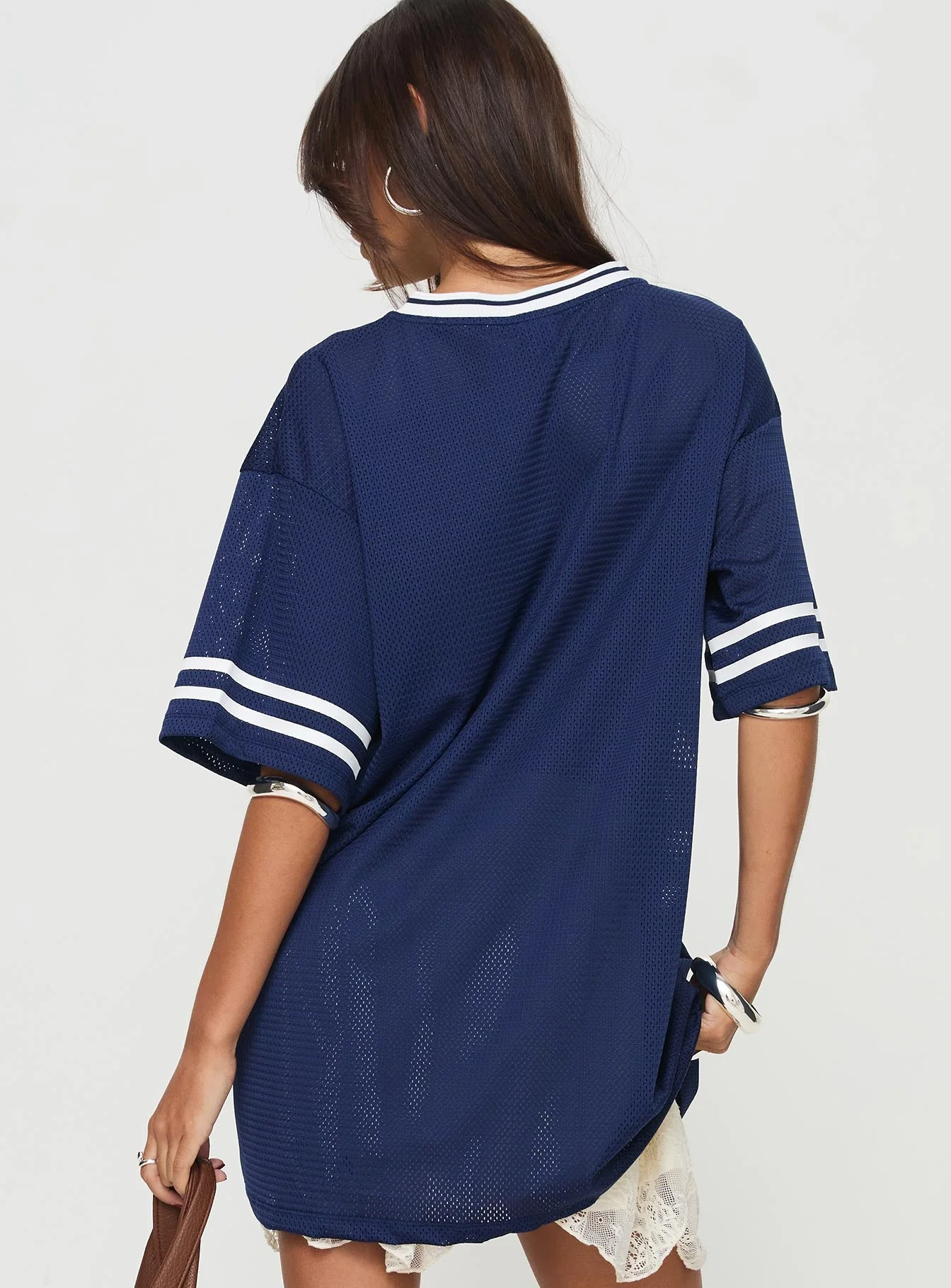 Michail Jersey Dress Navy - Image 5