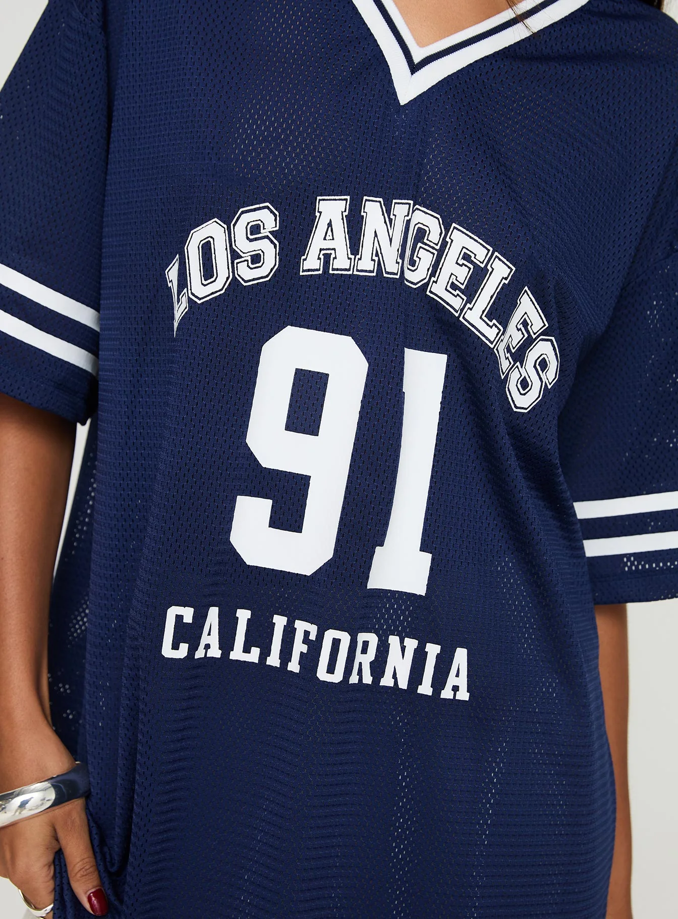 Michail Jersey Dress Navy - Image 6
