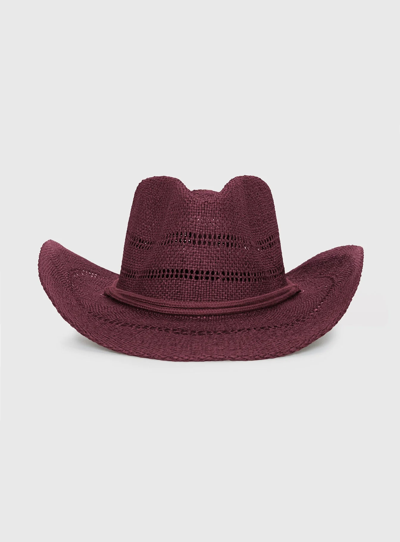Mid Morning Cowboy Hat Burgundy - Image 2