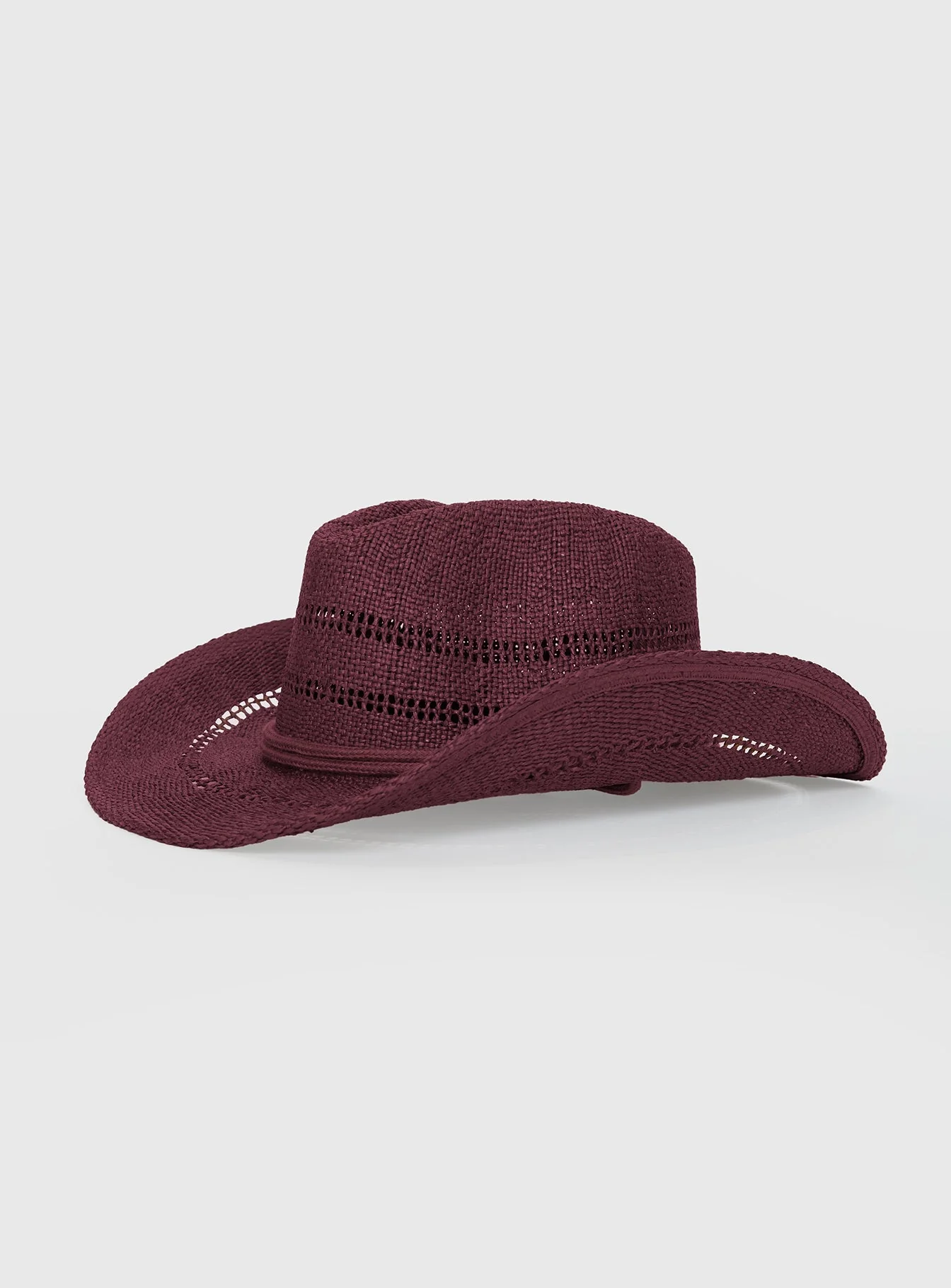 Mid Morning Cowboy Hat Burgundy - Image 3