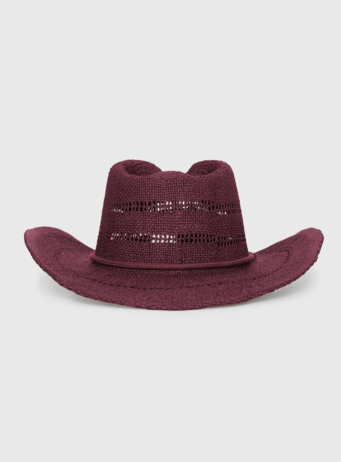 Mid Morning Cowboy Hat Burgundy - Image 4