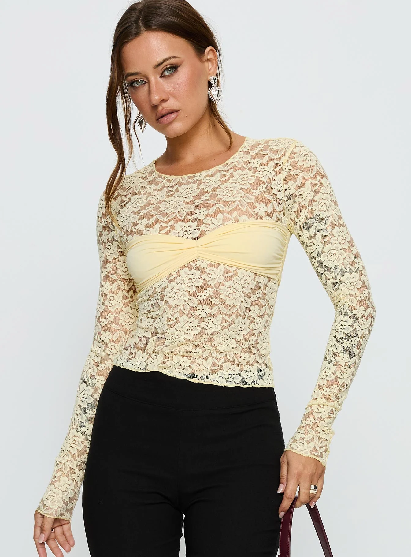 Midnight Long Sleeve Top Vanilla Custard - Image 2