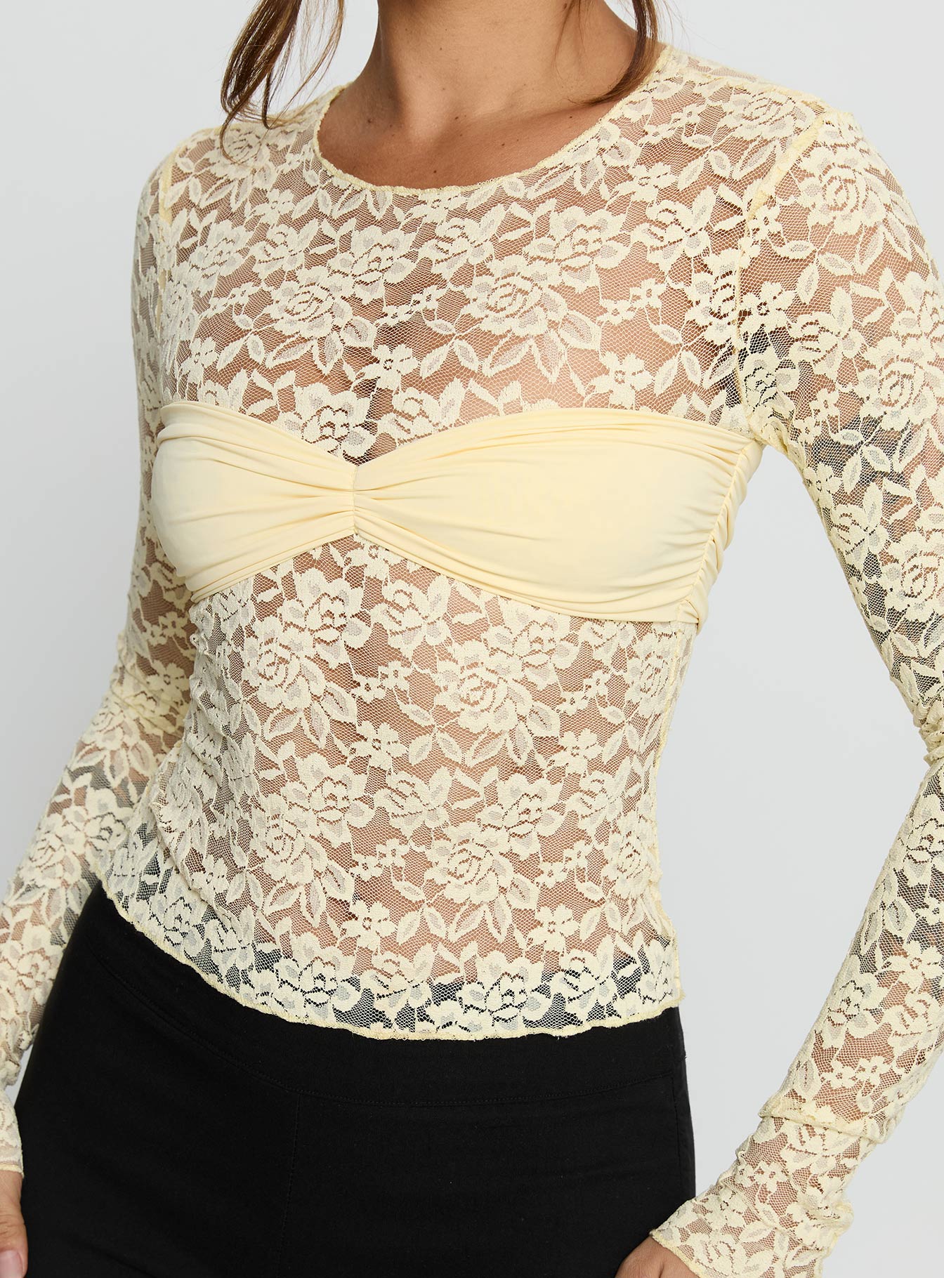 Midnight Long Sleeve Top Vanilla Custard - Image 6