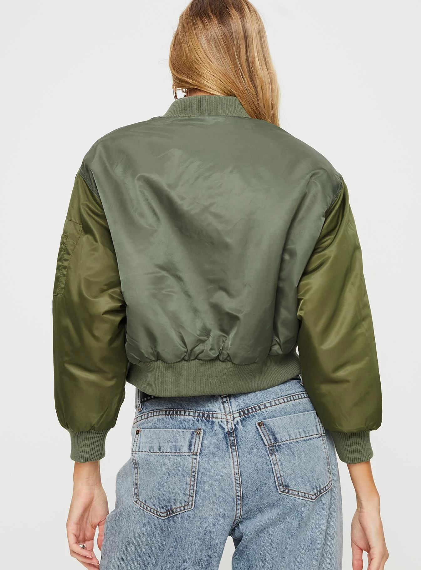 Milener Utility Bomber Jacket Olive - Image 5