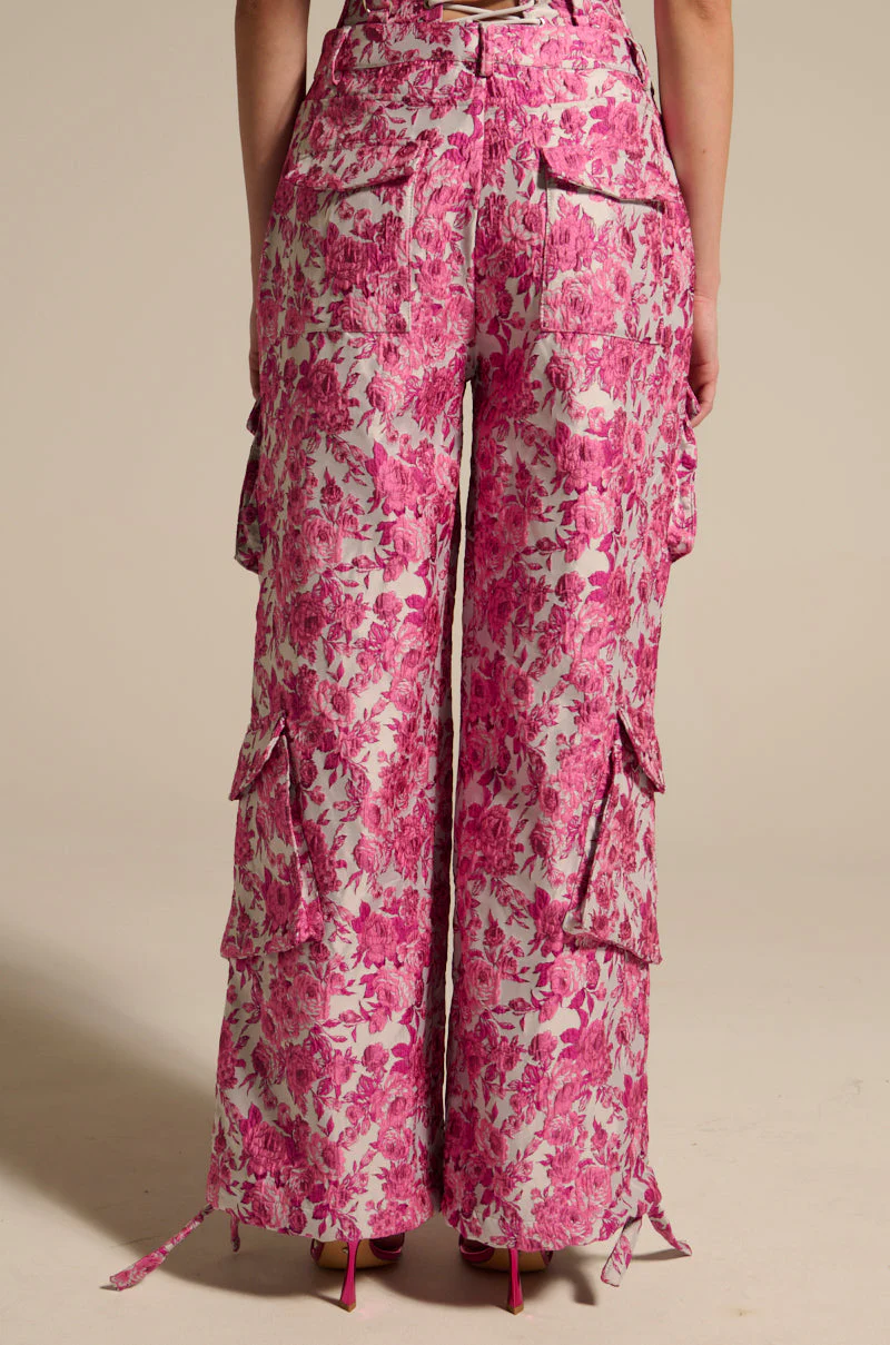 MILEY JACQUARD CARGO PANTS - Image 6