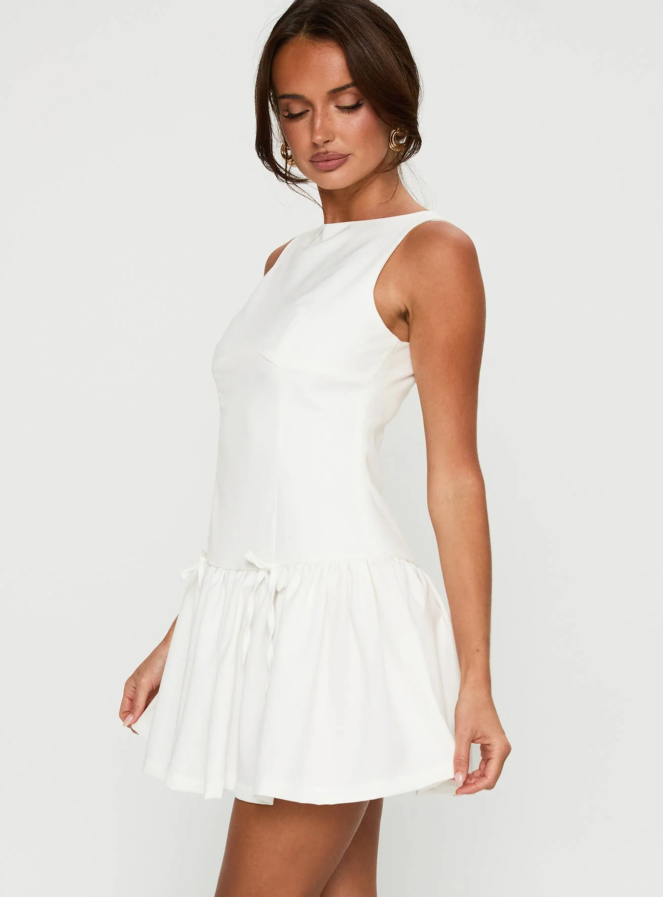 Milienne Mini Dress White - Image 4