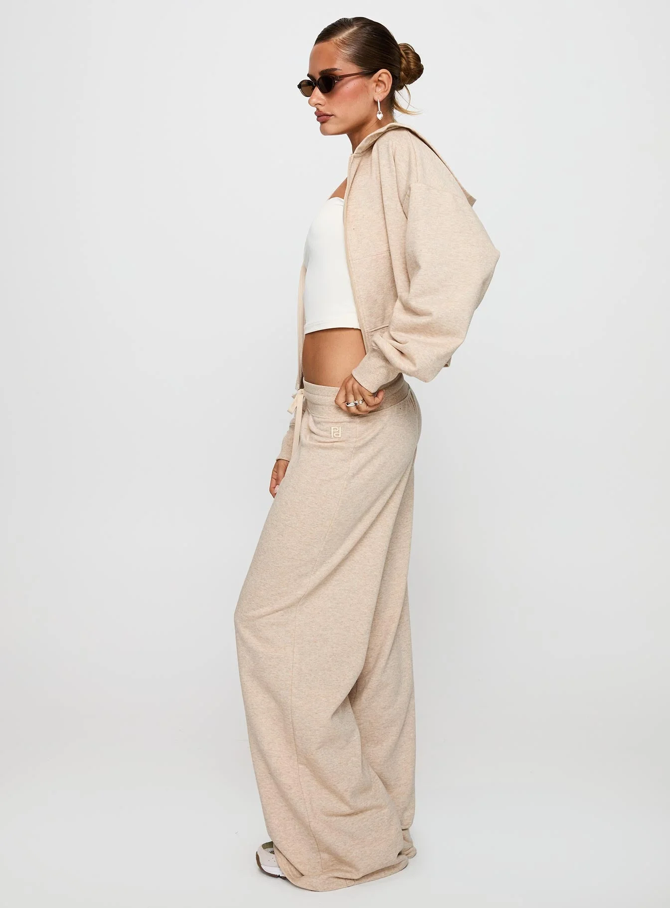 Mindful Low Rise Pant Oat Marle - Image 4
