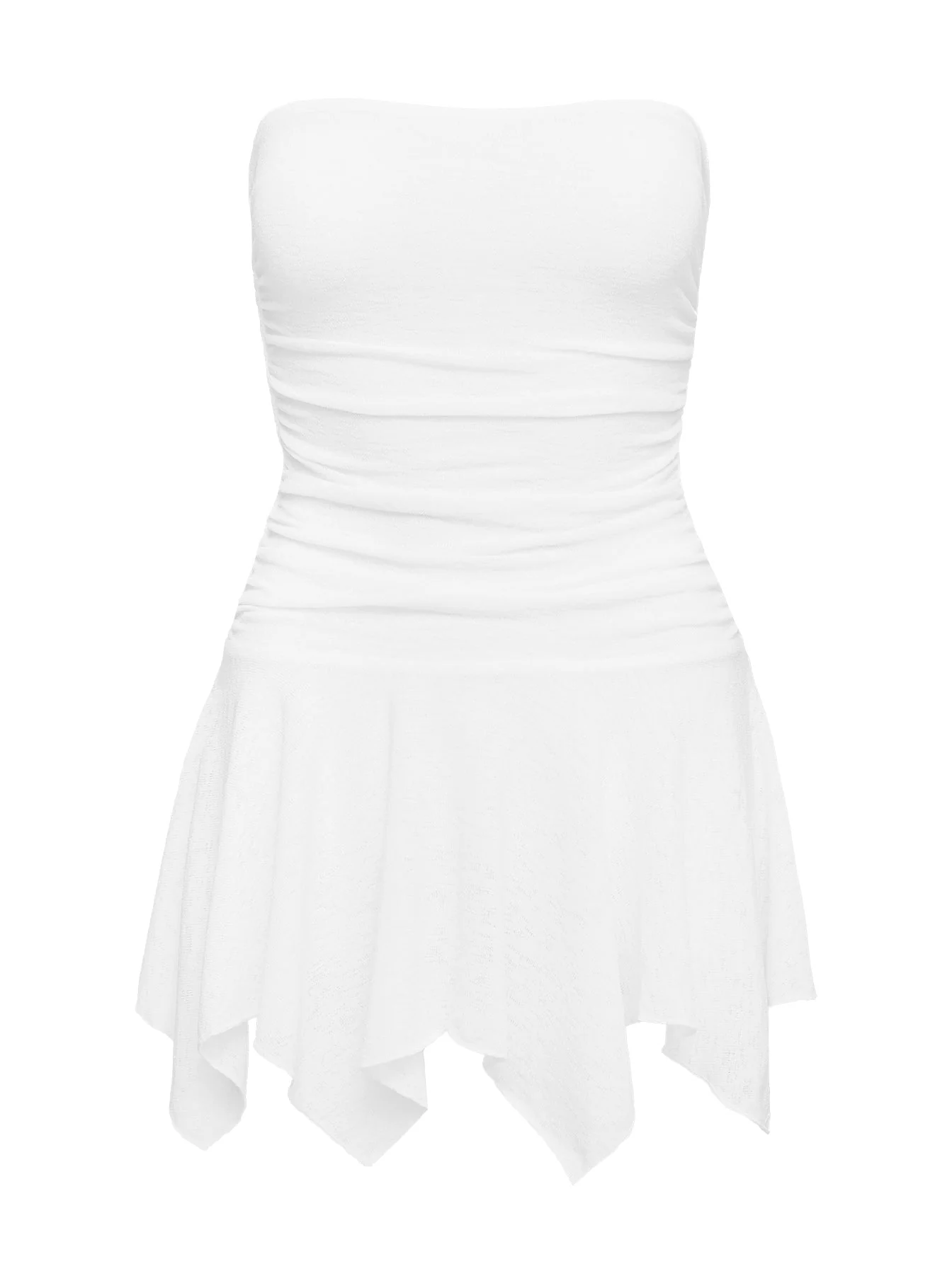 Minxie Strapless Romper White Tall - Image 6