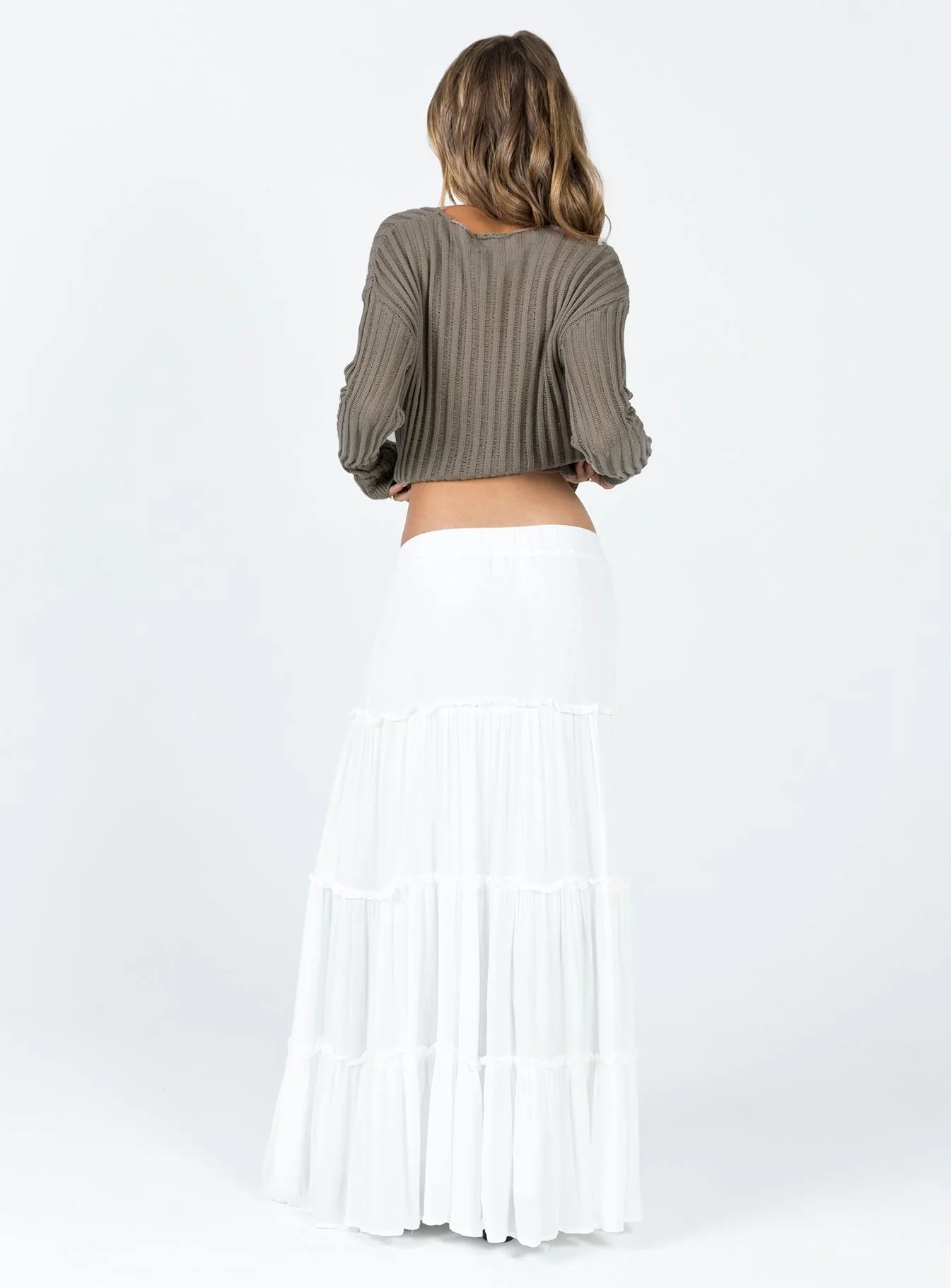 Miriah Maxi Skirt White - Image 4