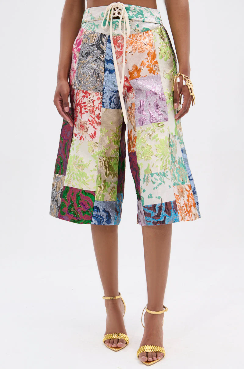 MIXED FEELINGS BROCADE BERMUDA SHORT - Image 3