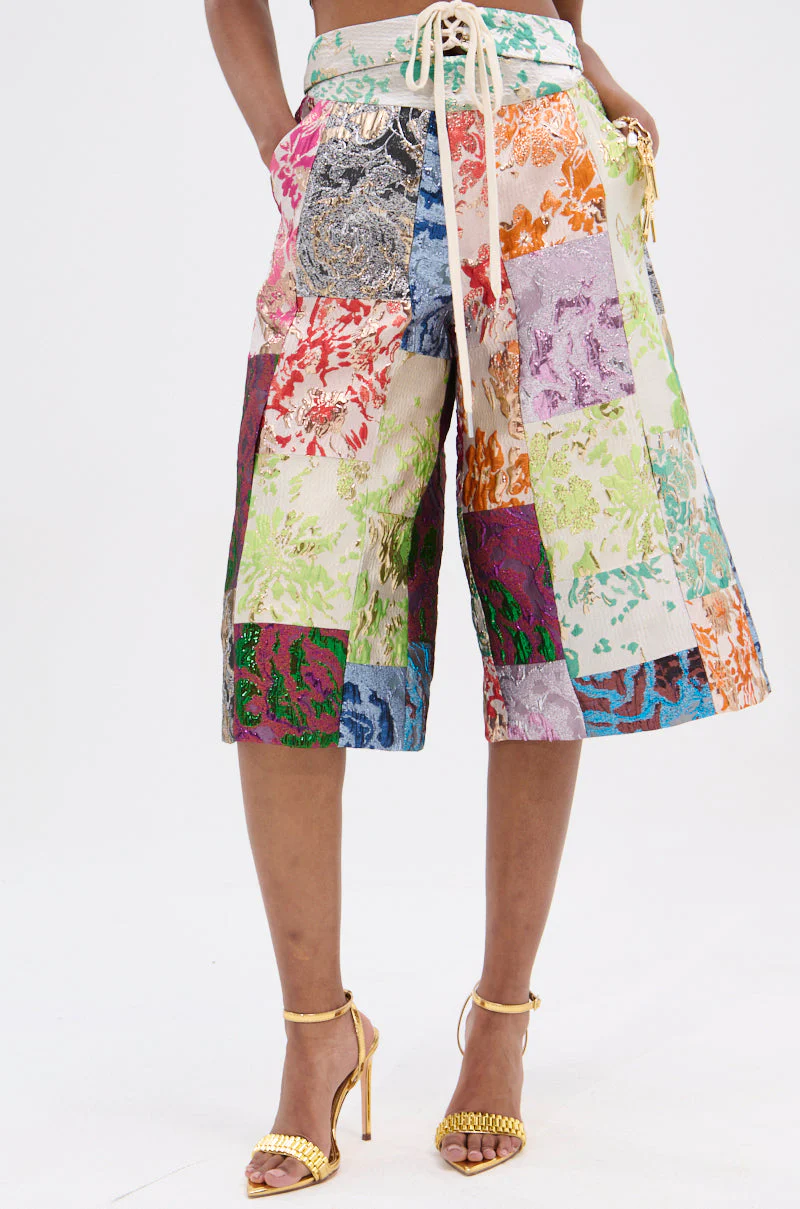 MIXED FEELINGS BROCADE BERMUDA SHORT - Image 4
