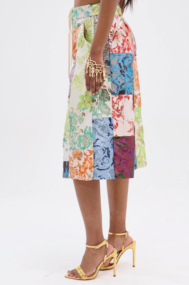 MIXED FEELINGS BROCADE BERMUDA SHORT - Image 5