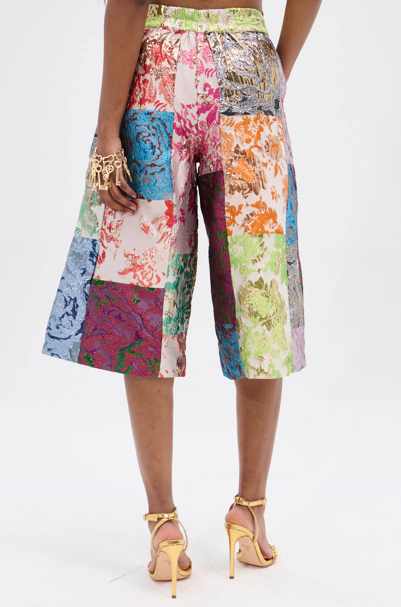 MIXED FEELINGS BROCADE BERMUDA SHORT - Image 7