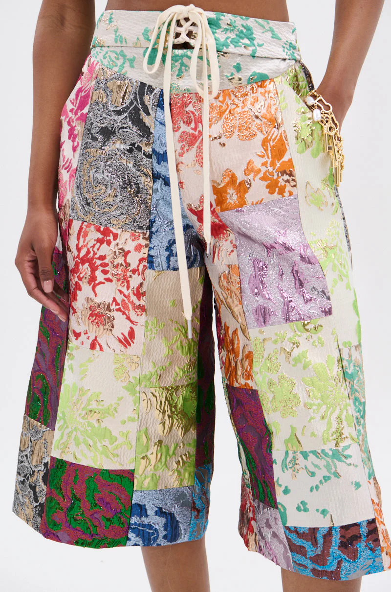 MIXED FEELINGS BROCADE BERMUDA SHORT - Image 9