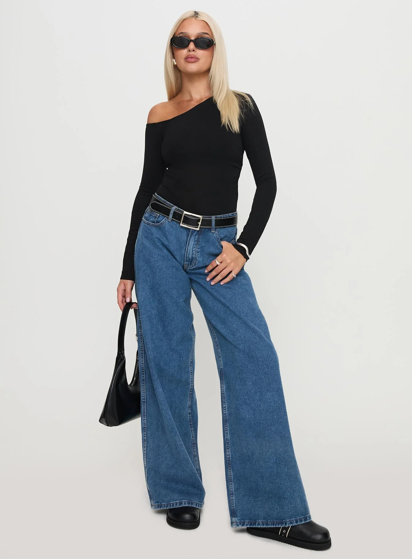 Miyako Long Sleeve Bodysuit Black - Image 2