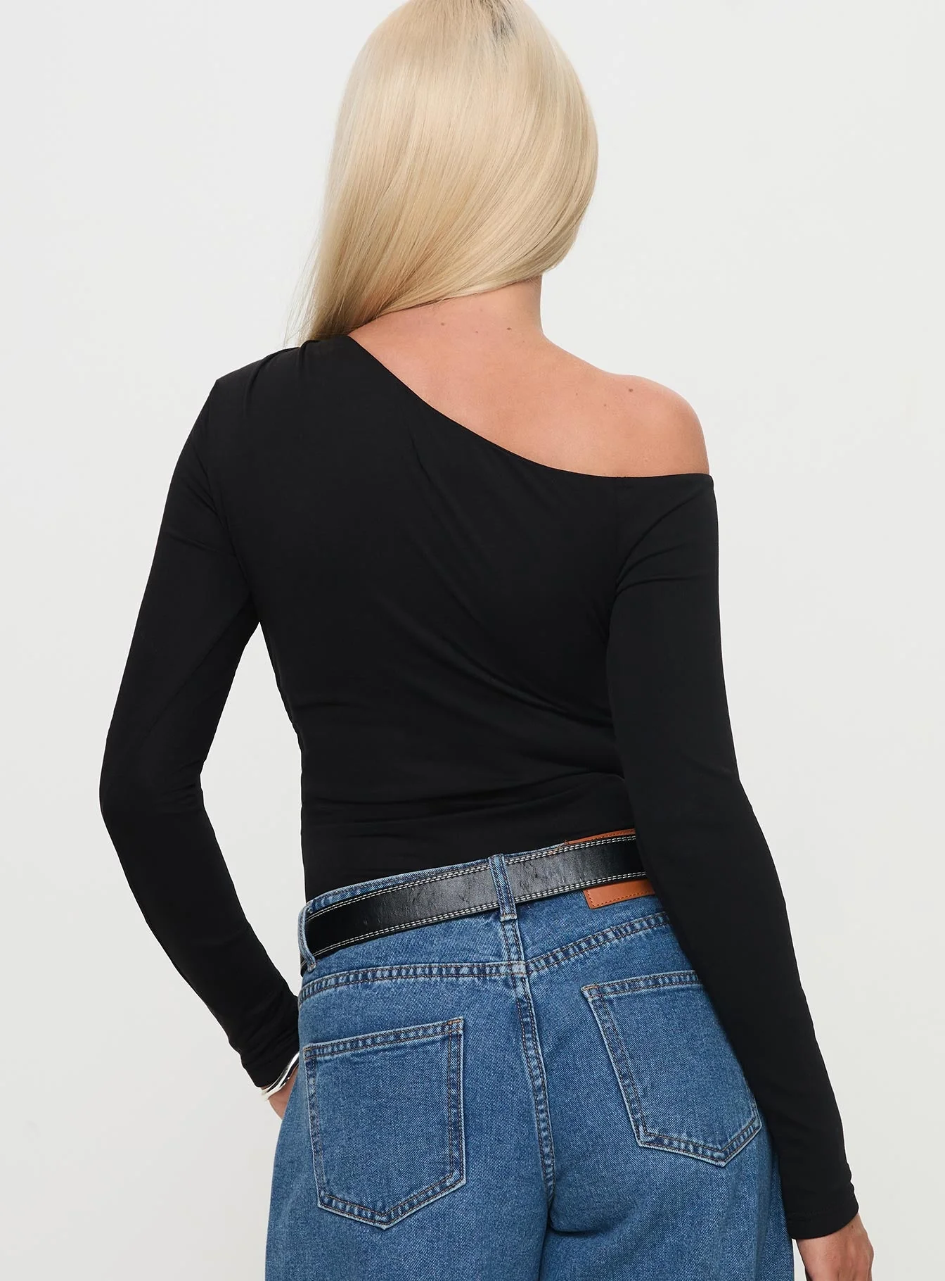 Miyako Long Sleeve Bodysuit Black - Image 4