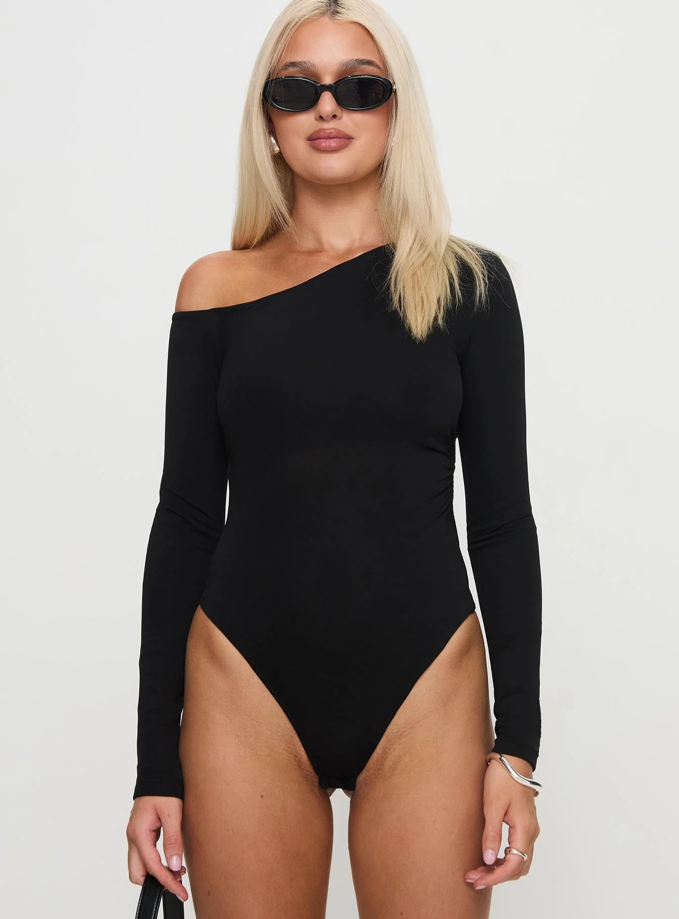 Miyako Long Sleeve Bodysuit Black - Image 6