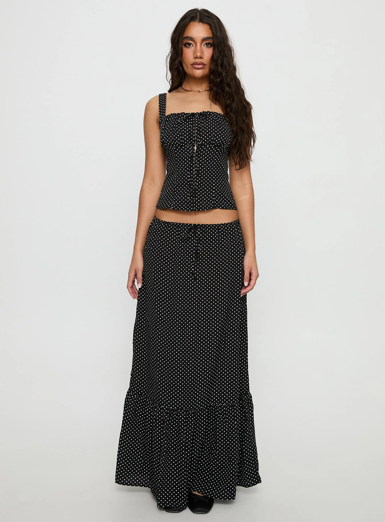 Modern Girl Top Black Polka - Image 7