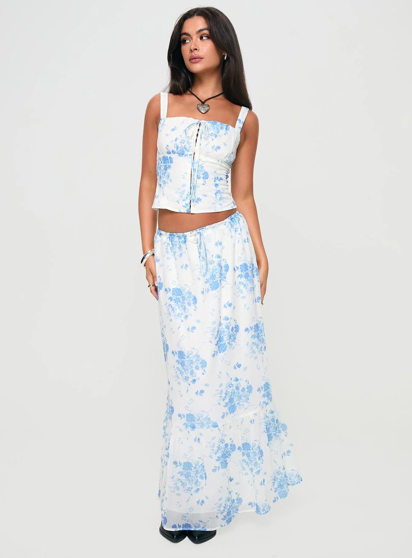 Modern Girl Top White / Blue - Image 3