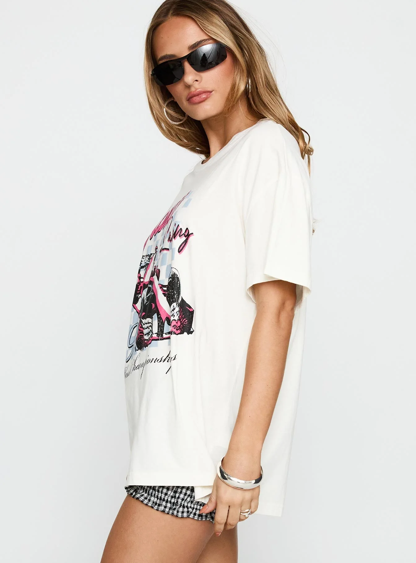 Monaco Racing 99 Oversized Tee White - Image 3