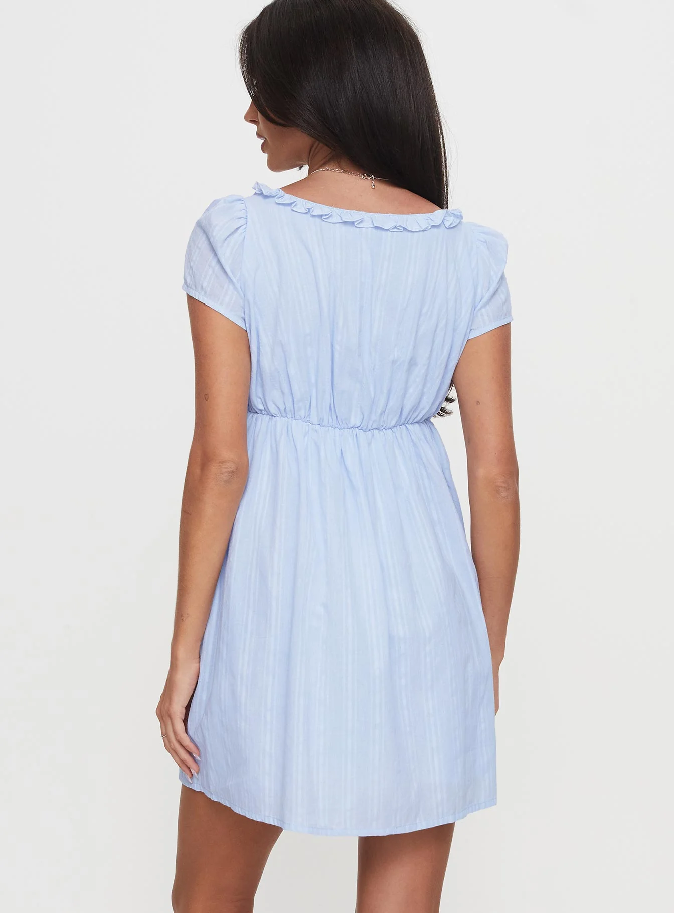 Monsterrat Mini Dress Blue - Image 5