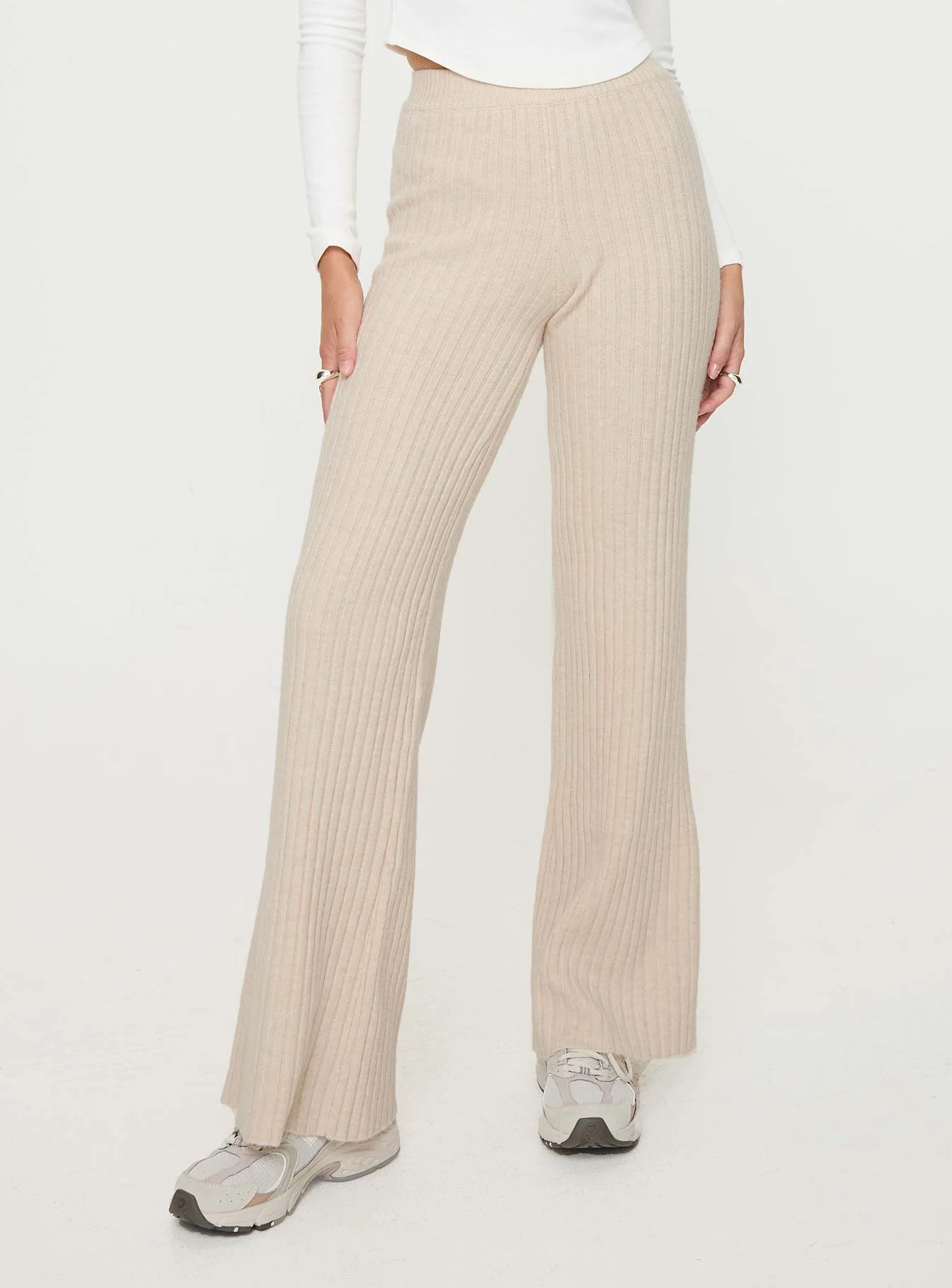 Montana Knit Pants Cream - Image 2