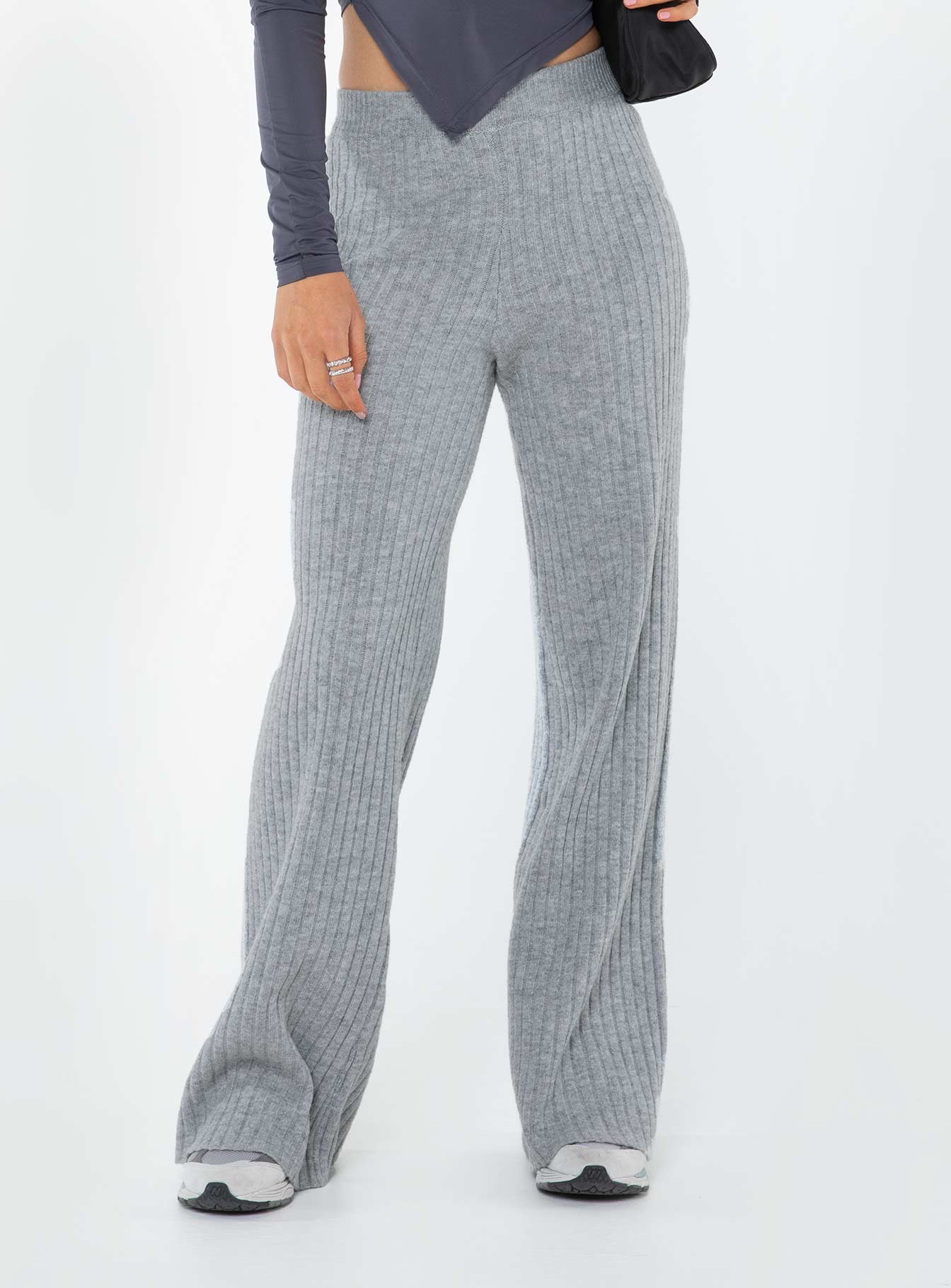Montana Knit Pants Grey Marle - Image 2