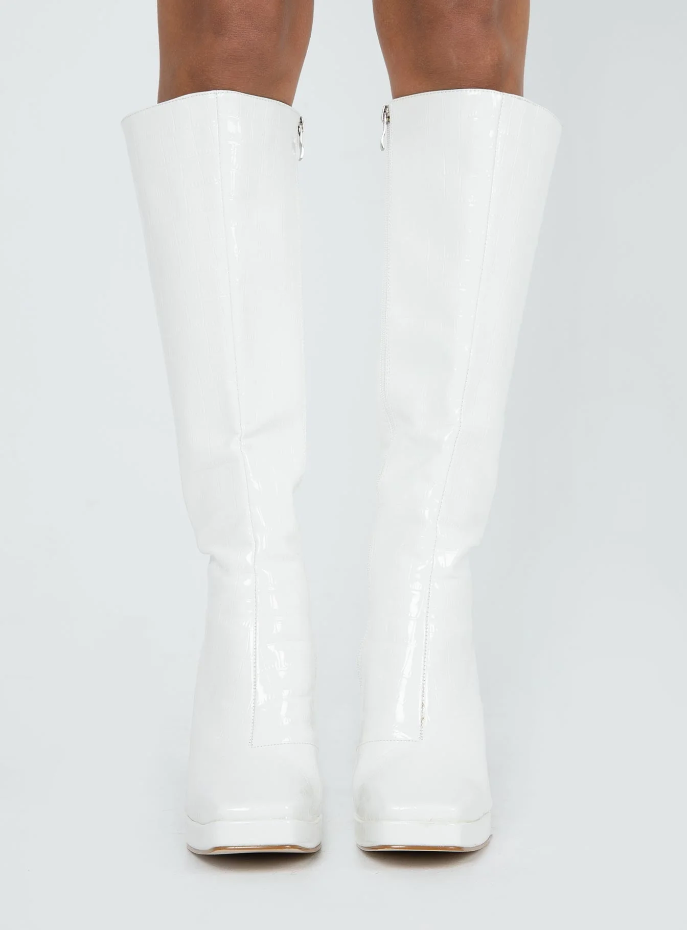 Montgomery Boot White Croc - Image 3