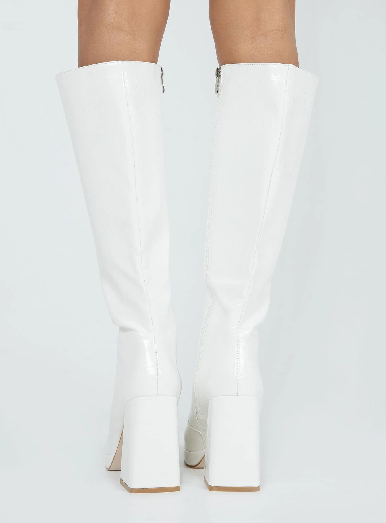 Montgomery Boot White Croc - Image 5