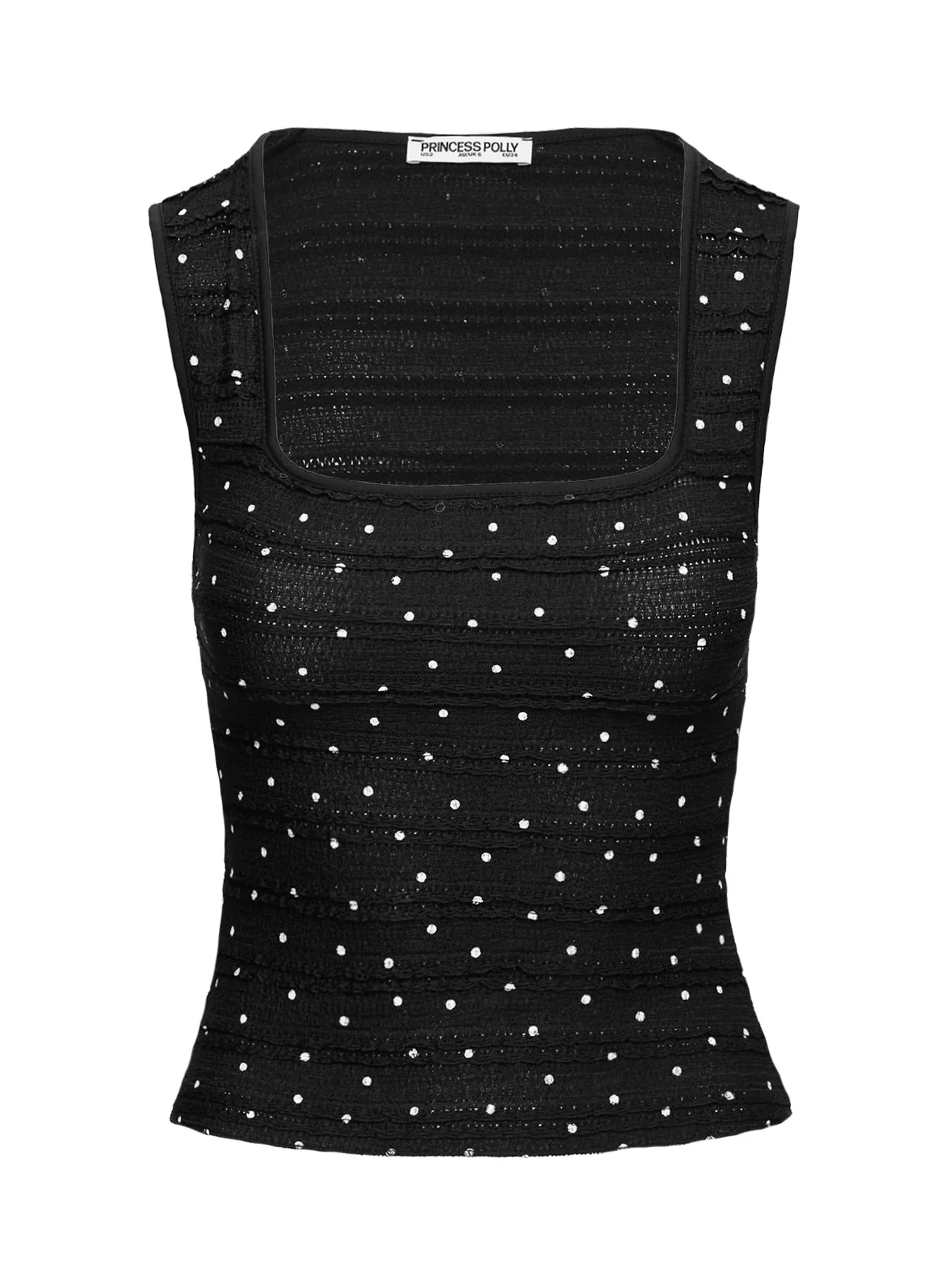 Moonie Ruched Top Black / White - Image 5